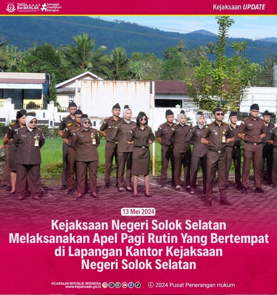 Apel Pagi Rutin Kejaksaan Negeri Solok Selatan